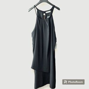Black XL Halter Mini Cocktail Dress Womens XL Stella Luce Simple Formal Layering